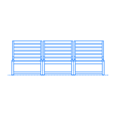 Furniture Outdoor Lounge Ikea Nammaro Modular Sofa 3 Seat Sketch Svg Vector, Free Vectors File
